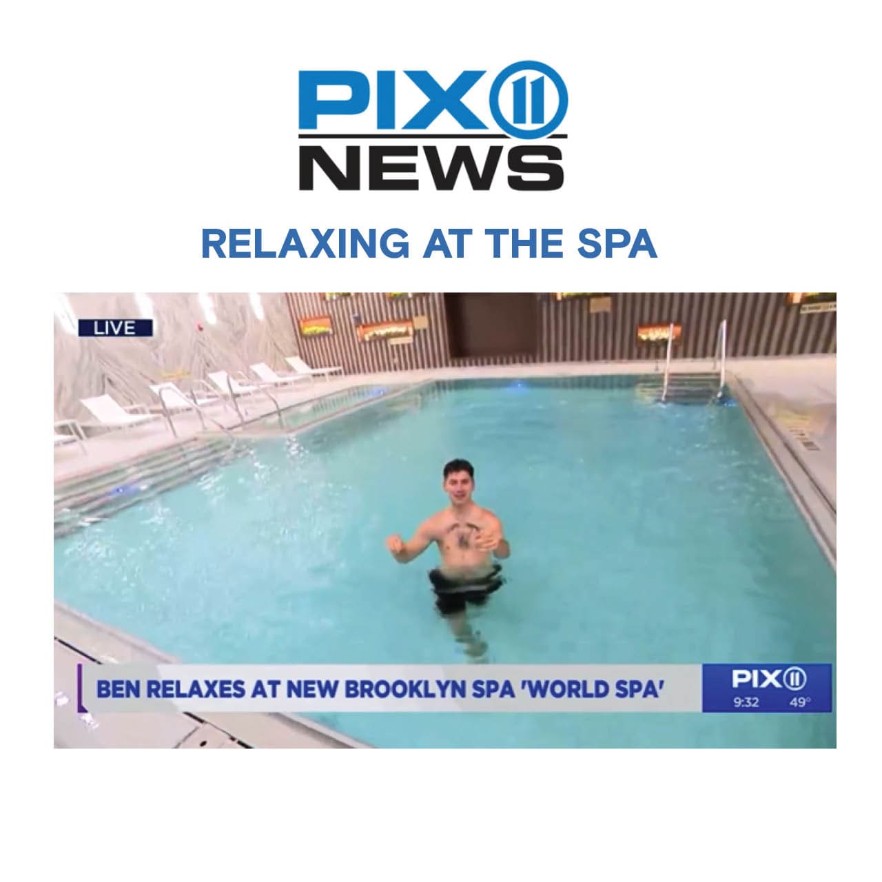 a pix 11 news featuring World Spa.